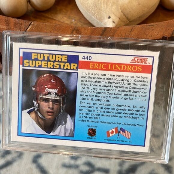 Eric Lindros, Oshawa General hockey card. 1990 from Score - Picture 2 of 4